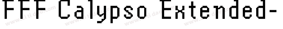FFF Calypso Extended字体转换